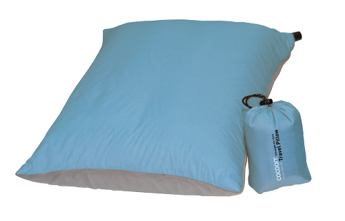 Cocoon Travel Pillow Air Core Ultralight - Hoofdkussen - Light Blue Nekkussen - Reisartikelen-nl