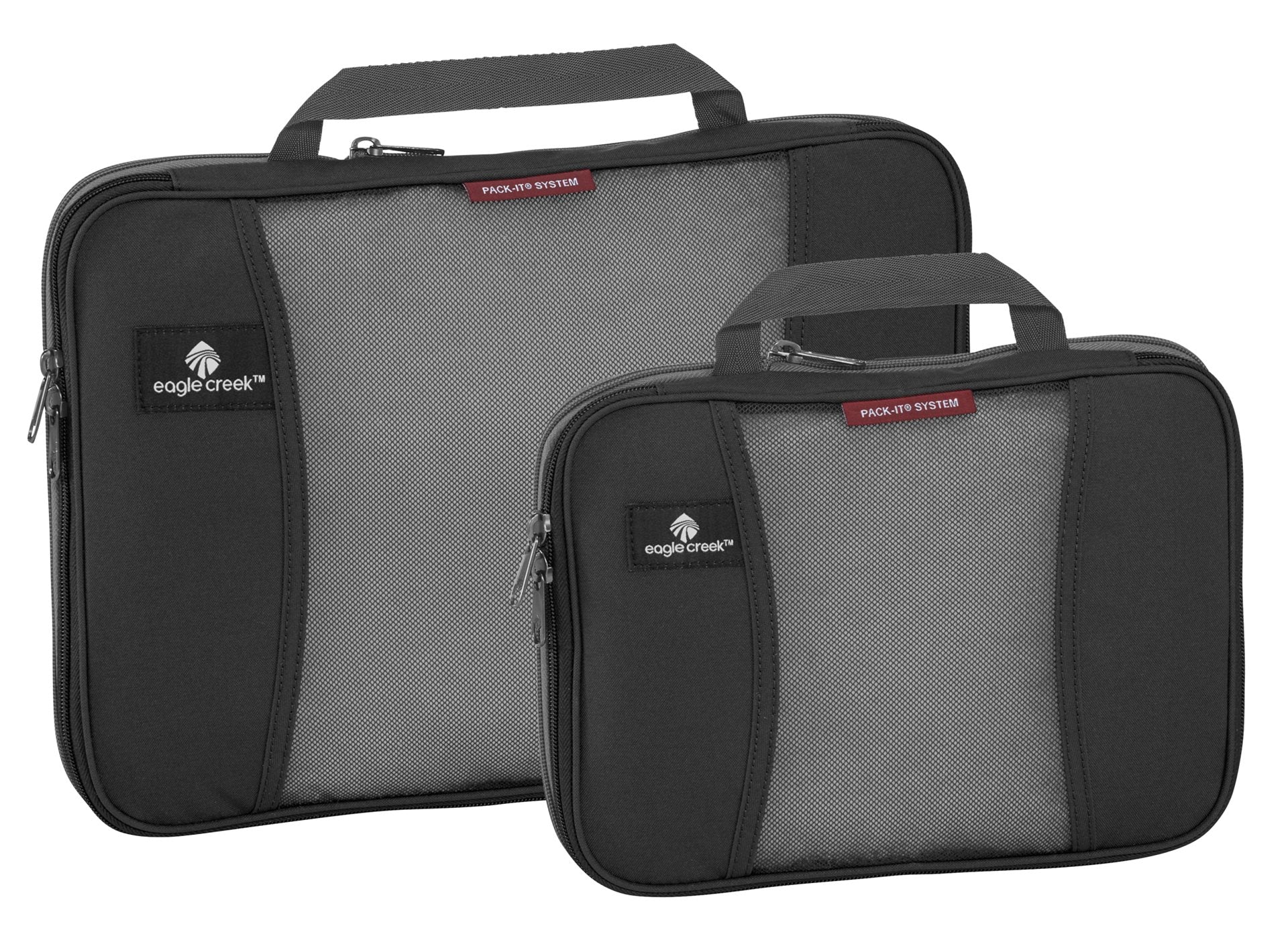 Eagle Creek Pack-It Original Compression Cube Set S/M - Black Bagage Organizer - Reisartikelen-nl