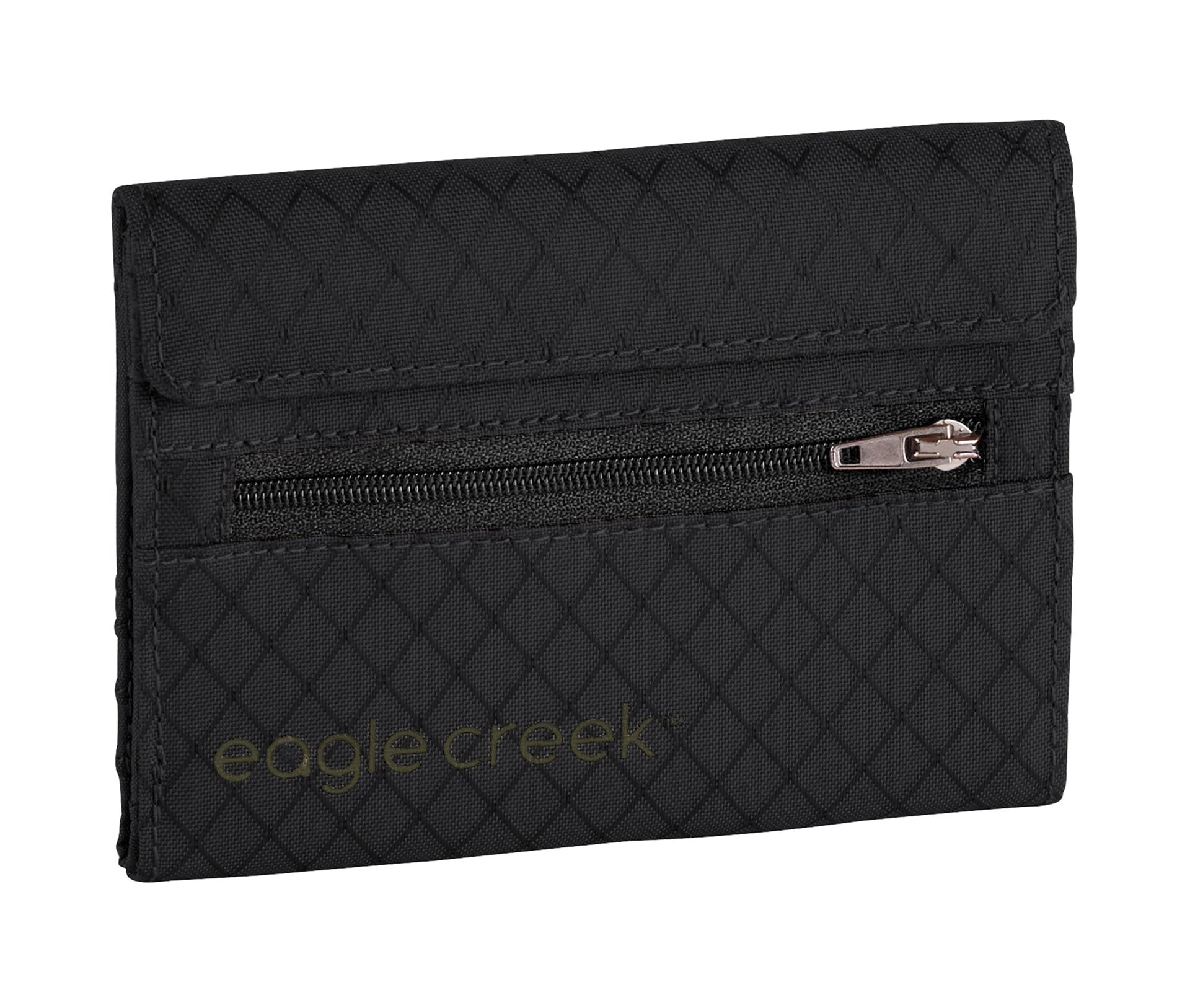 Eagle Creek RFID International Tri-Fold Wallet - Jet Black Portemonnee - Reisartikelen-nl