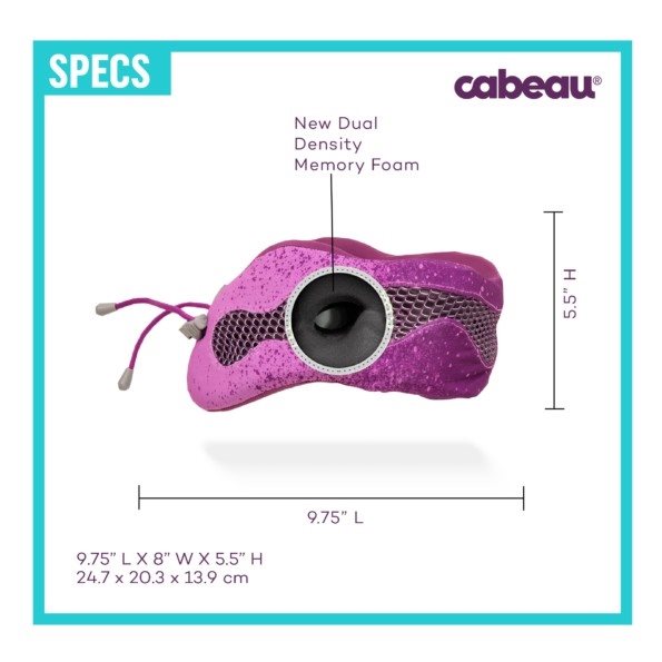 Cabeau Cool Evolution Pillow Red (incl. oordopjes) Nekkussen - Reisartikelen-nl