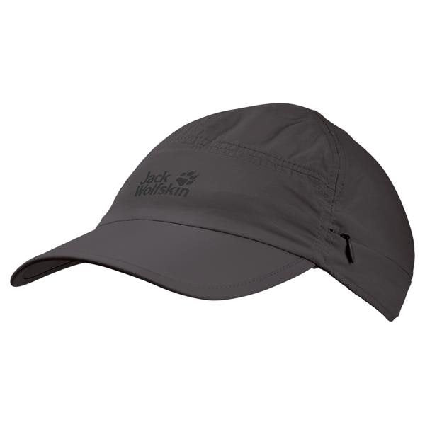 Jack Wolfskin Supplex Canyon Cap - Dark Steel Medium Zonbescherming - Reisartikelen-nl