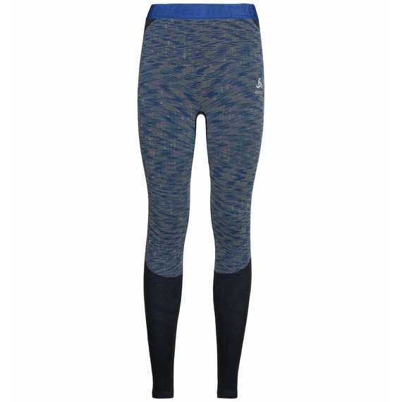 Odlo Thermobroek Womens Lang Blackcomb - Blue Print  Large Thermokleding - Reisartikelen-nl