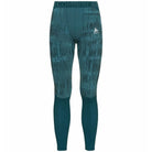 Odlo Thermobroek Men Lang Blackcomb - Green Print  Medium Thermokleding - Reisartikelen-nl