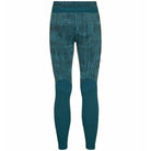 Odlo Thermobroek Men Lang Blackcomb - Green Print  Medium Thermokleding - Reisartikelen-nl