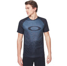 Oakley Mountainbike Ss Tech Tee - Grey Pixel Print Large Fietsshirt en Jack - Reisartikelen-nl