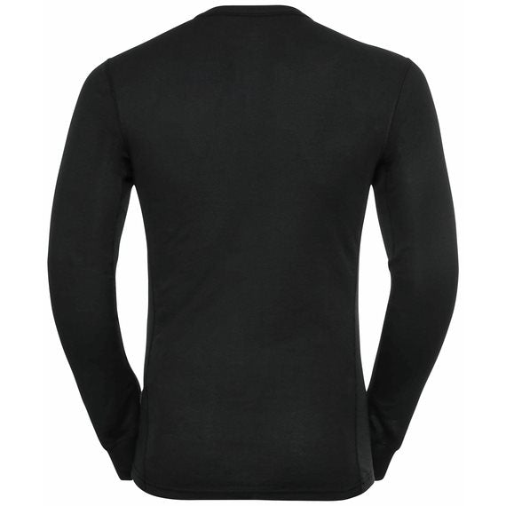 Odlo Thermoshirt Men Crew Neck  Performance Warm Eco - Black & Grey      Extra Large Thermokleding - Reisartikelen-nl