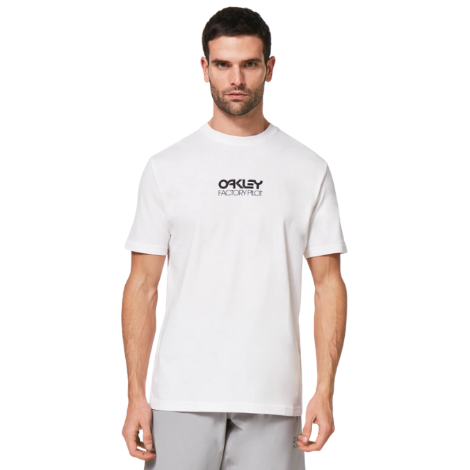 Oakley Everyday Factory Pilot Tee - White Small Fietsshirt en Jack - Reisartikelen-nl