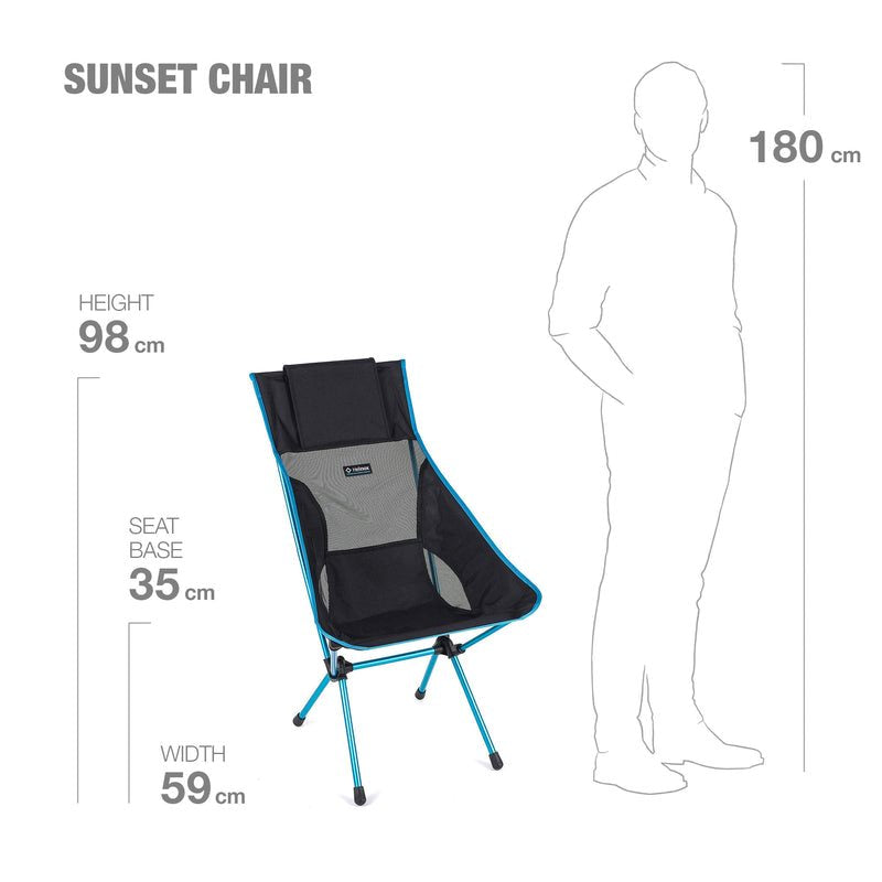 Helinox Sunset Chair - Lichtgewicht stoel - Black Kampeerstoeltje - Reisartikelen-nl