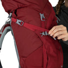 Osprey Ariel 55 Claret Red WXS/S Backpack - Reisartikelen-nl