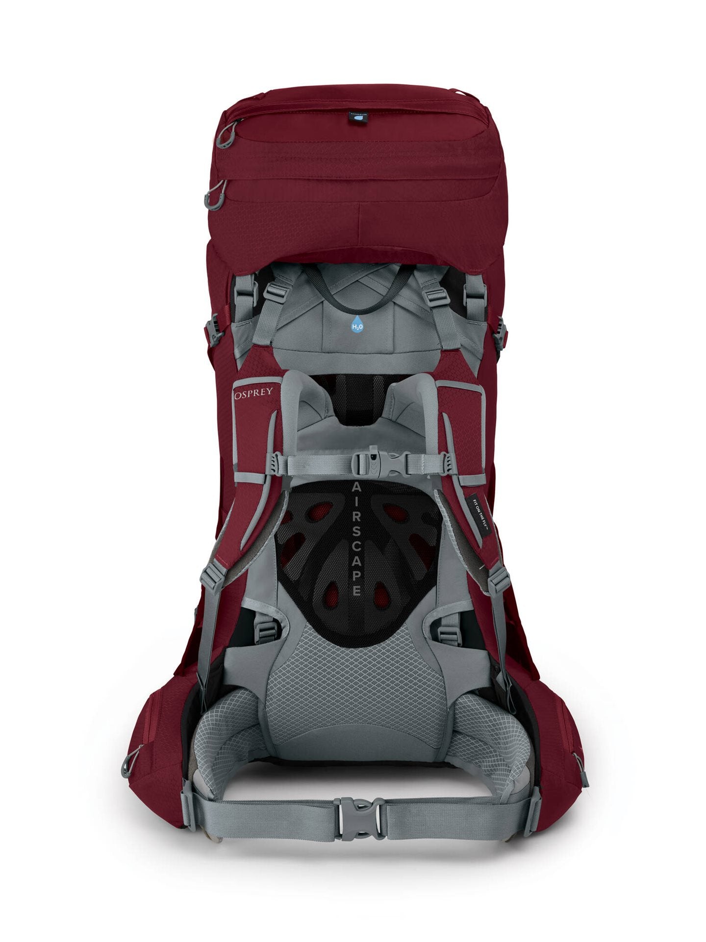 Osprey Ariel 55 Claret Red WXS/S Backpack - Reisartikelen-nl