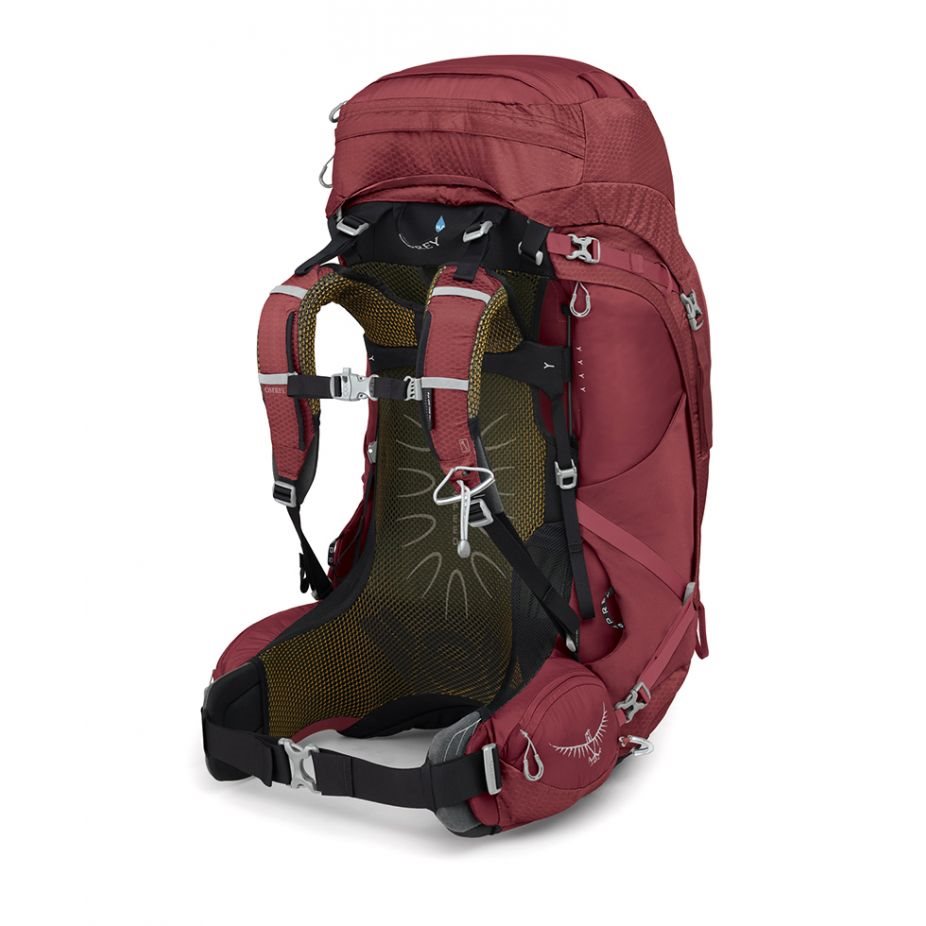 Osprey Aura AG 65 Berry Sorbet Red WXS/S Backpack - Reisartikelen-nl