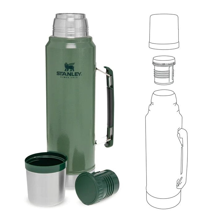 Stanley The Legendary Classic Thermos 1900 ml - Hammertone Green