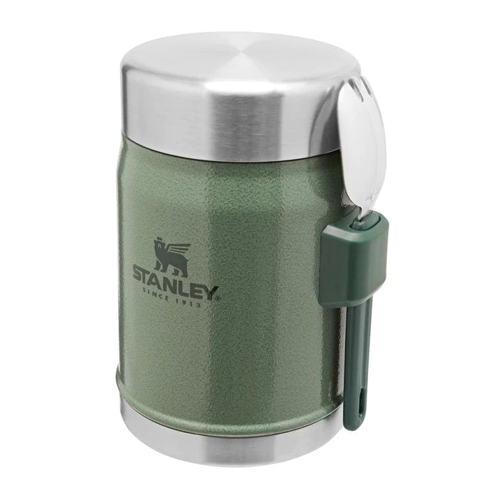 Stanley The Legendary Food Jar en Spork - 400ml - Hammertone Green Thermosfles - Reisartikelen-nl