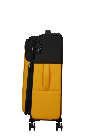 American Tourister Daring Dash - Ruimbagage Koffer - 67L - Black/Yellow Ruimbagage Koffer - Reisartikelen-nl