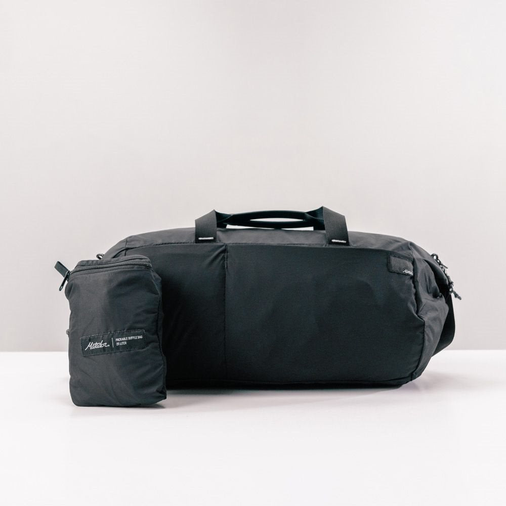 Matador ReFraction Opvouwbare Duffle Bag - 25L - Black Duffeltas - Reisartikelen-nl