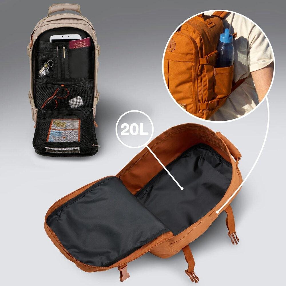 Cabin Max Metz - 20L - RyanAir Tas - 40x20x25 cm - Terracotta Underseater - Reisartikelen-nl