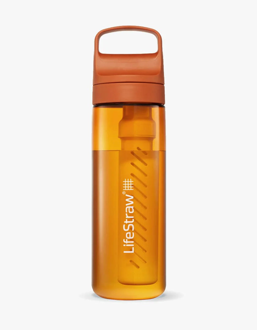 LifeStraw Go 2.0 Water Filter Bottle - 650 ml - Kyoto Orange Waterfles - Reisartikelen-nl