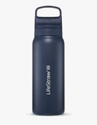 LifeStraw Go 2.0 Stainless Steel Water Filter Bottle - 700 ml - Aegean Sea Blue Waterfles - Reisartikelen-nl