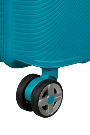 American Tourister Starvibe Spinner 55/20 Exp. Handbagage koffer Verdigris Handbagage Koffer - Reisartikelen-nl