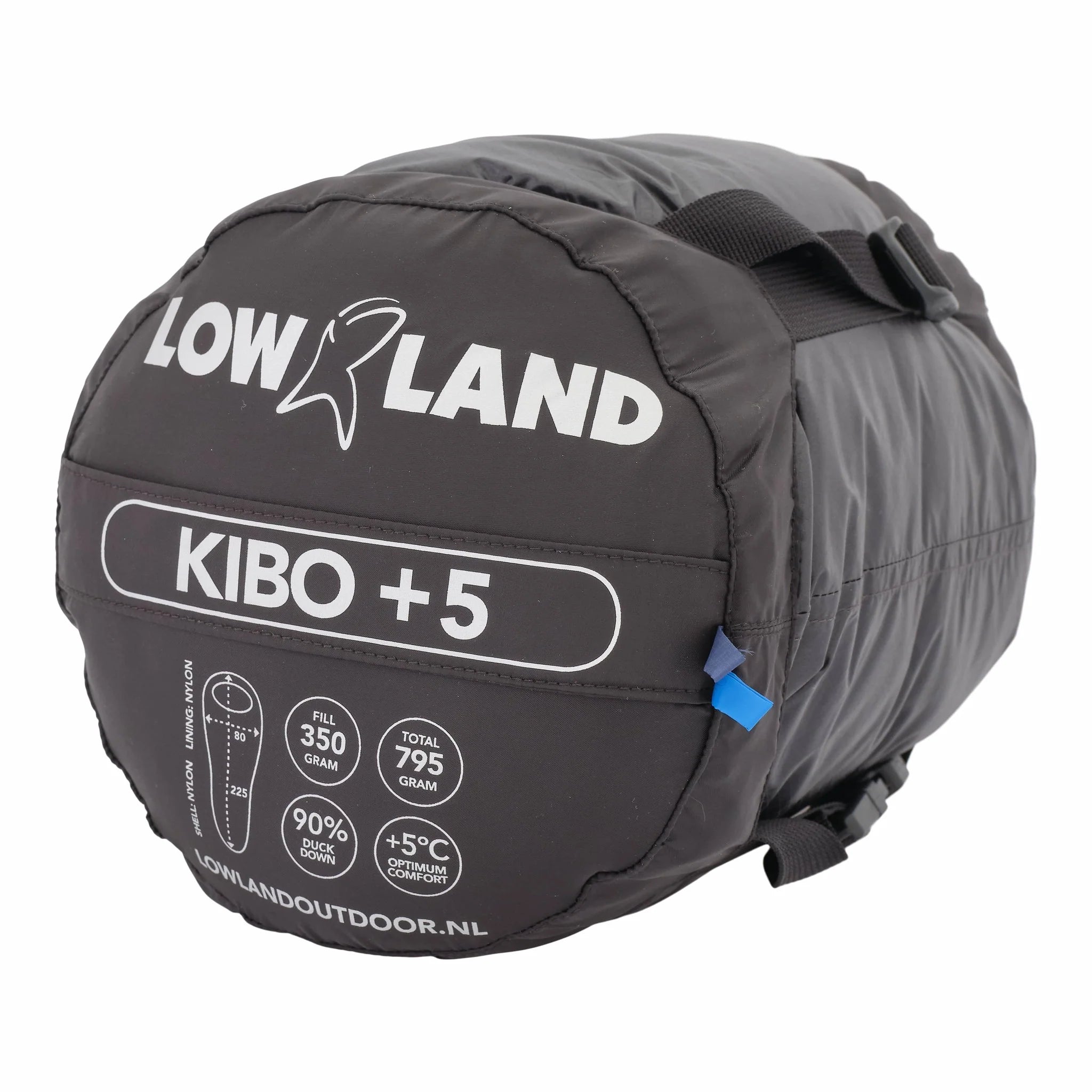 Lowland Outdoor Kibo +5 - Slaapzak - Mummy - Dons (+5 °C) Slaapzak - Reisartikelen-nl