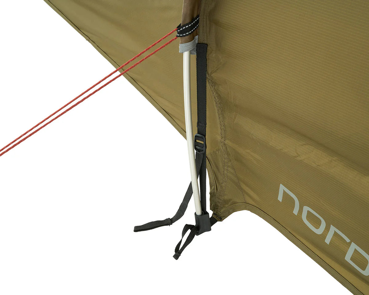 Nordisk Halland 2 PU (2.0) Tent - Dark Olive Tent - Reisartikelen-nl