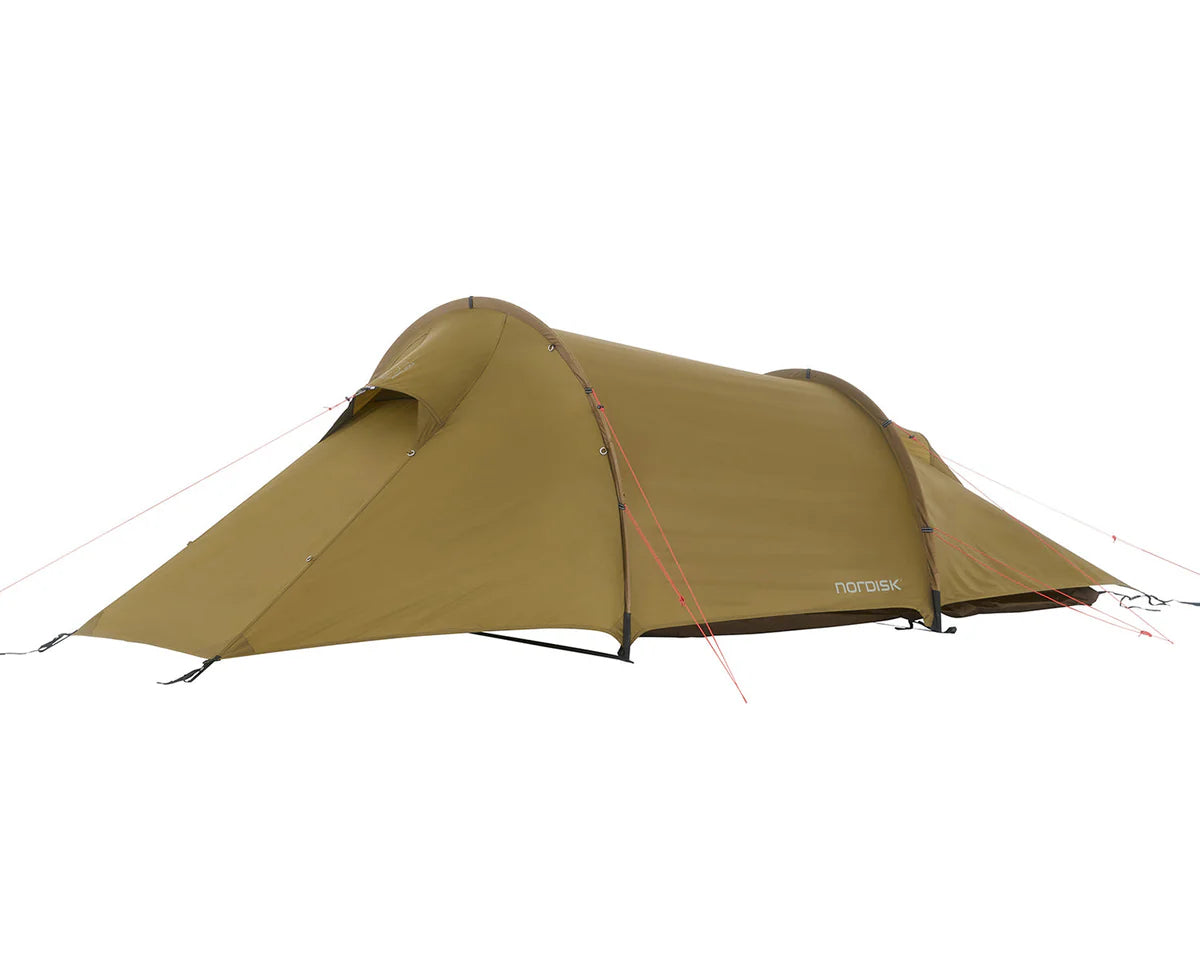 Nordisk Halland 2 PU (2.0) Tent - Dark Olive Tent - Reisartikelen-nl