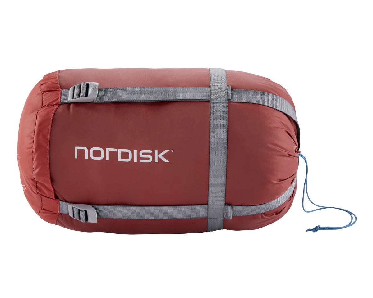 Nordisk Puk +4° Egg Sleeping Bag - L - Sundried Tomato Slaapzak - Reisartikelen-nl