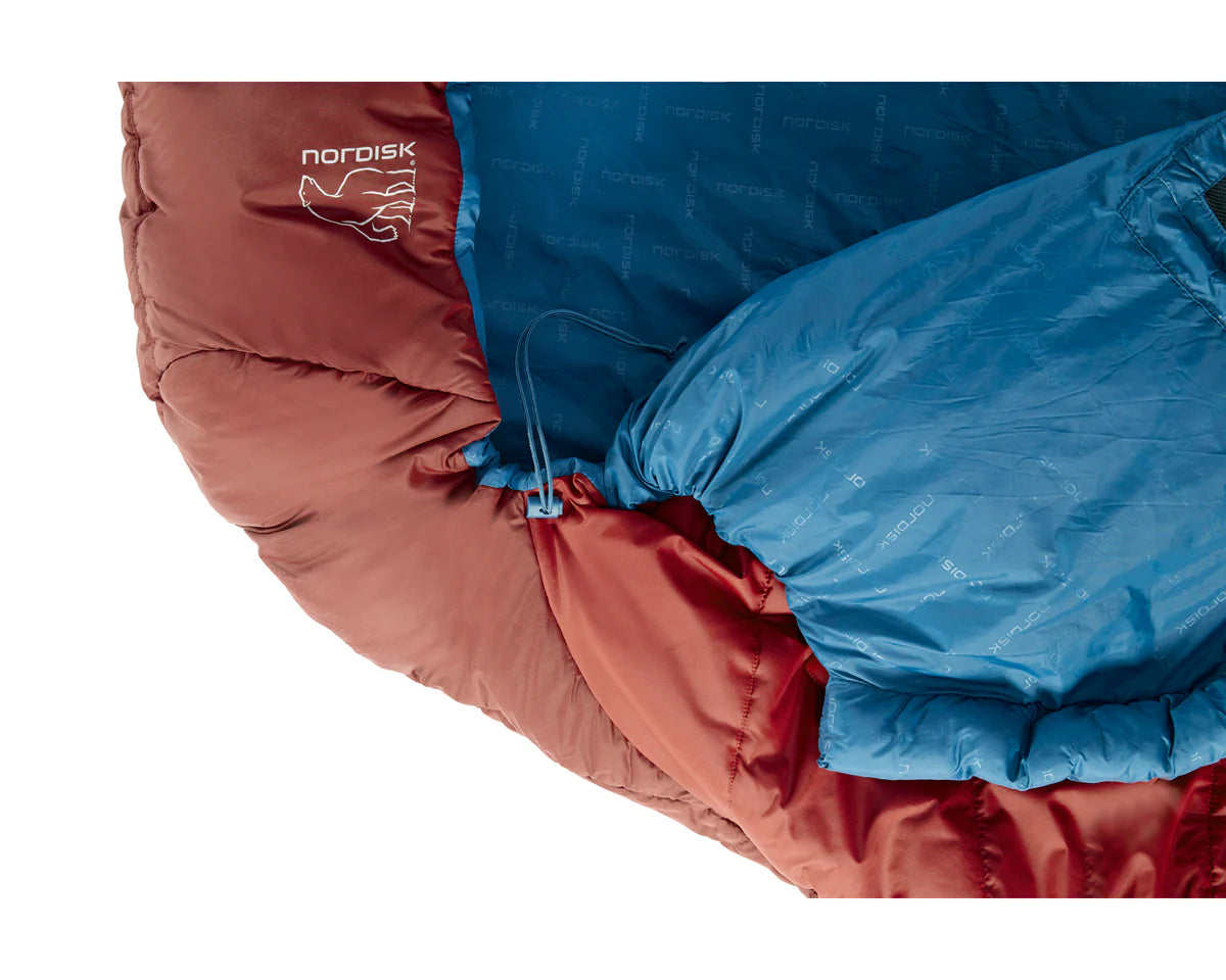 Nordisk Puk +4° Egg Sleeping Bag - L - Sundried Tomato Slaapzak - Reisartikelen-nl