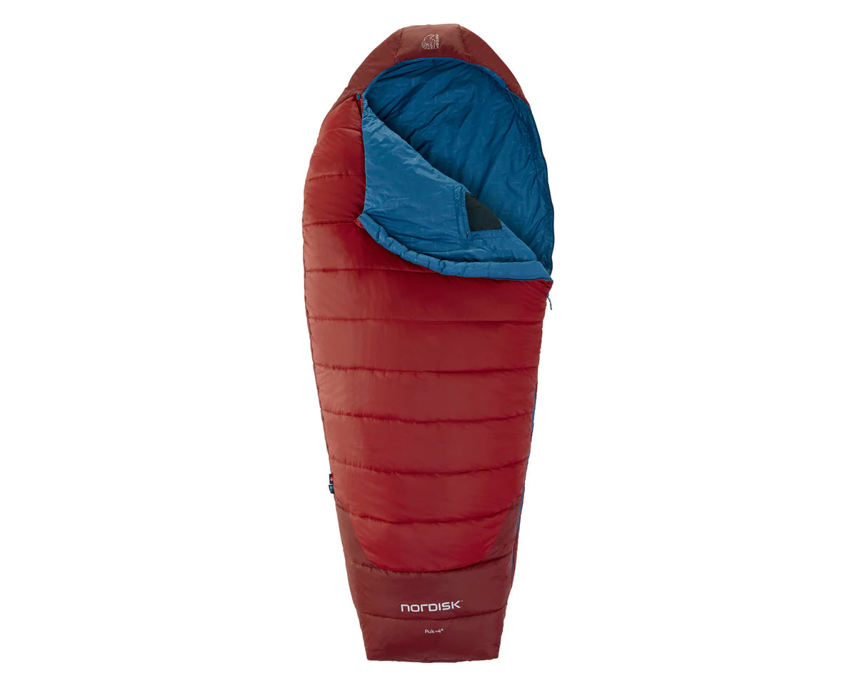 Nordisk Puk +4° Egg Sleeping Bag - L - Sundried Tomato Slaapzak - Reisartikelen-nl