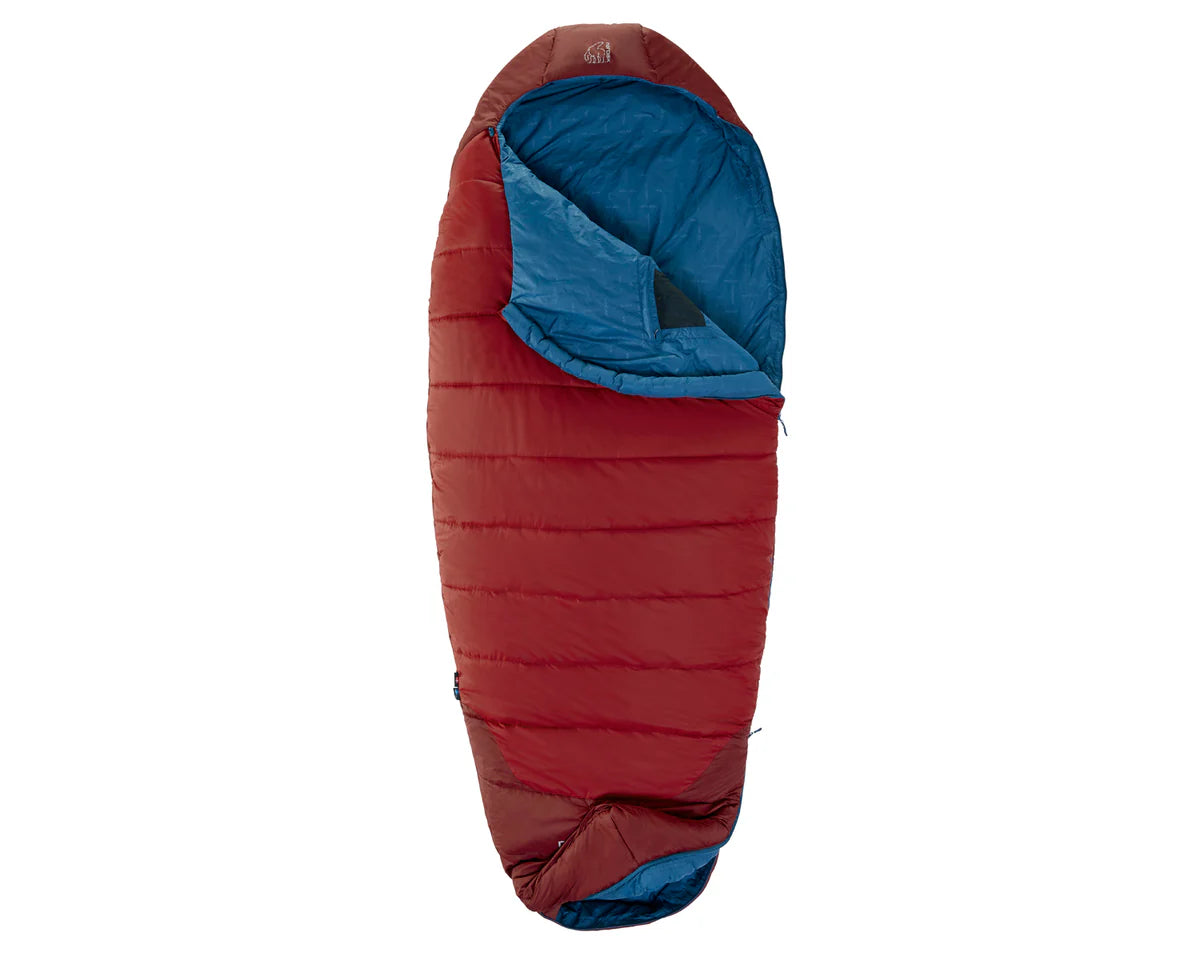 Nordisk Puk +4° Egg Sleeping Bag - L - Sundried Tomato Slaapzak - Reisartikelen-nl