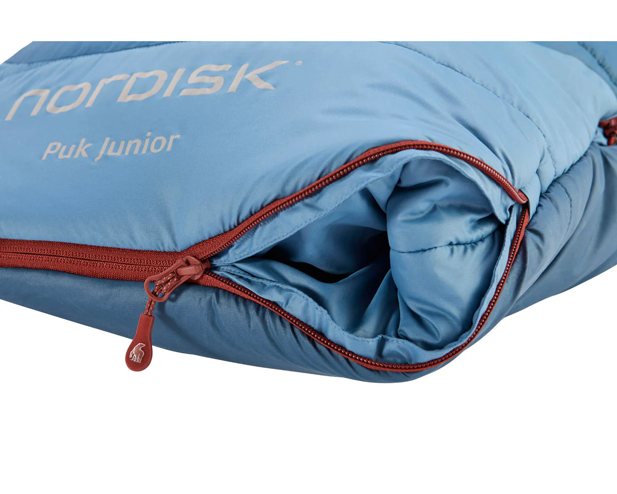 Nordisk Puk Junior Sleeping Bag - Majolica Blue Slaapzak - Reisartikelen-nl