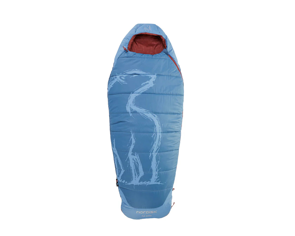 Nordisk Puk Junior Sleeping Bag - Majolica Blue Slaapzak - Reisartikelen-nl