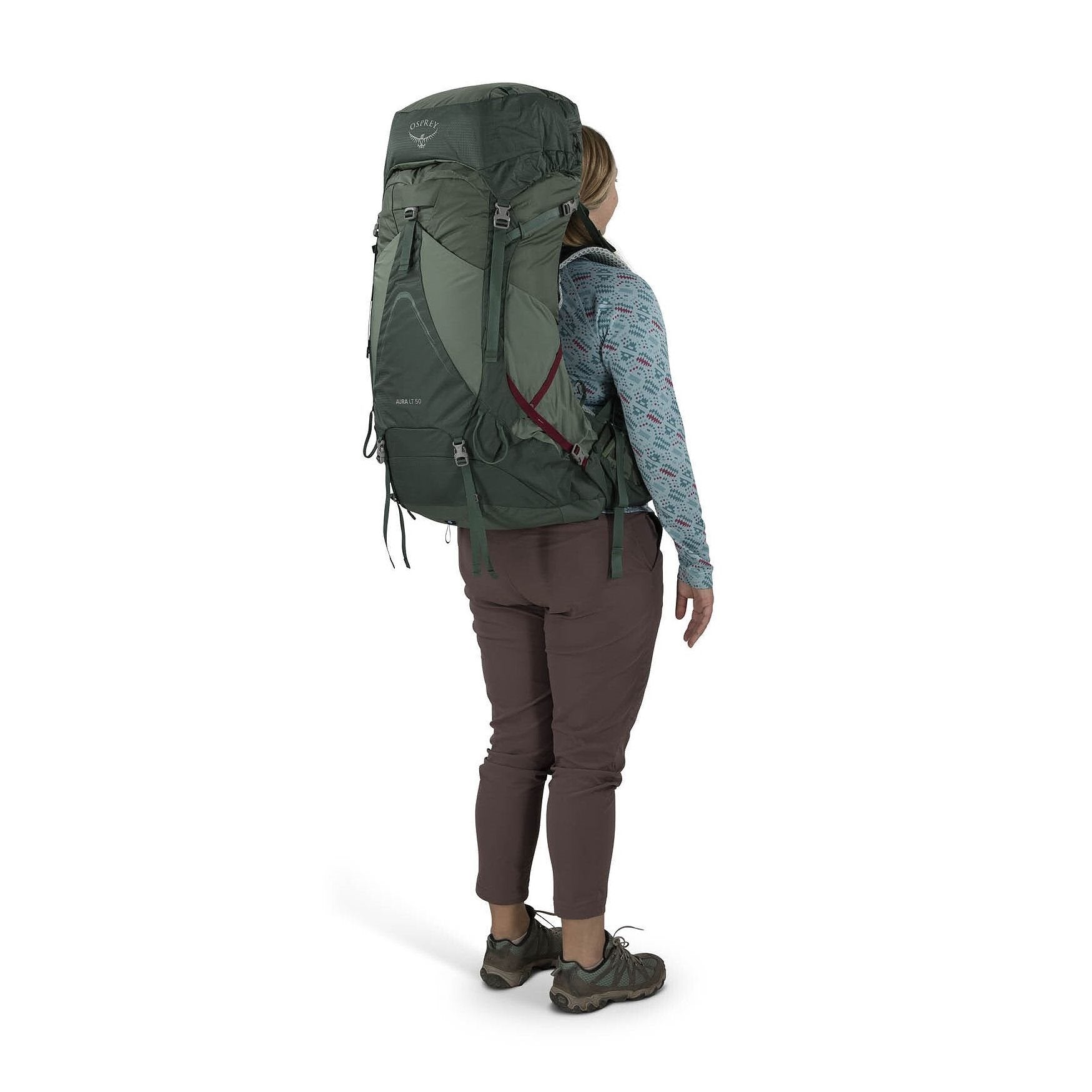 Osprey Aura AG LT - 50L - Koseret/Darjeeling Spring Green - WM/L Backpack - Reisartikelen-nl