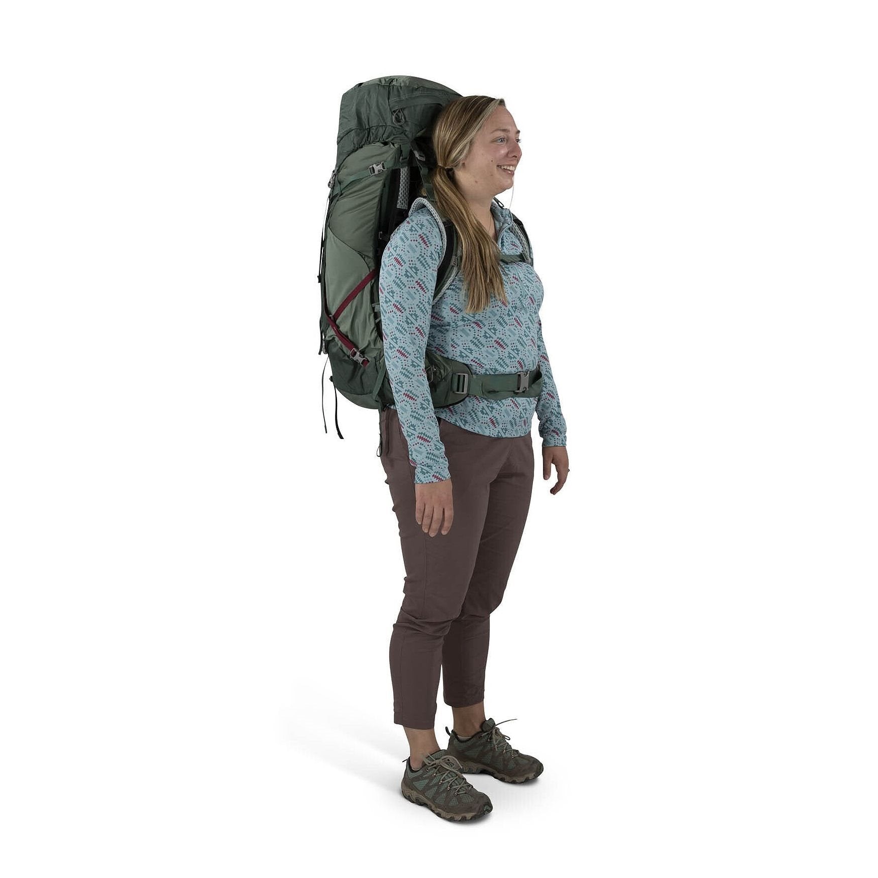 Osprey Aura AG LT - 50L - Koseret/Darjeeling Spring Green - WM/L Backpack - Reisartikelen-nl