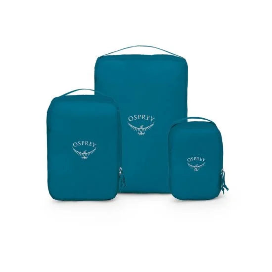 Osprey Ultralight Packing Cube set - Waterfront Blue Bagage Organizer - Reisartikelen-nl