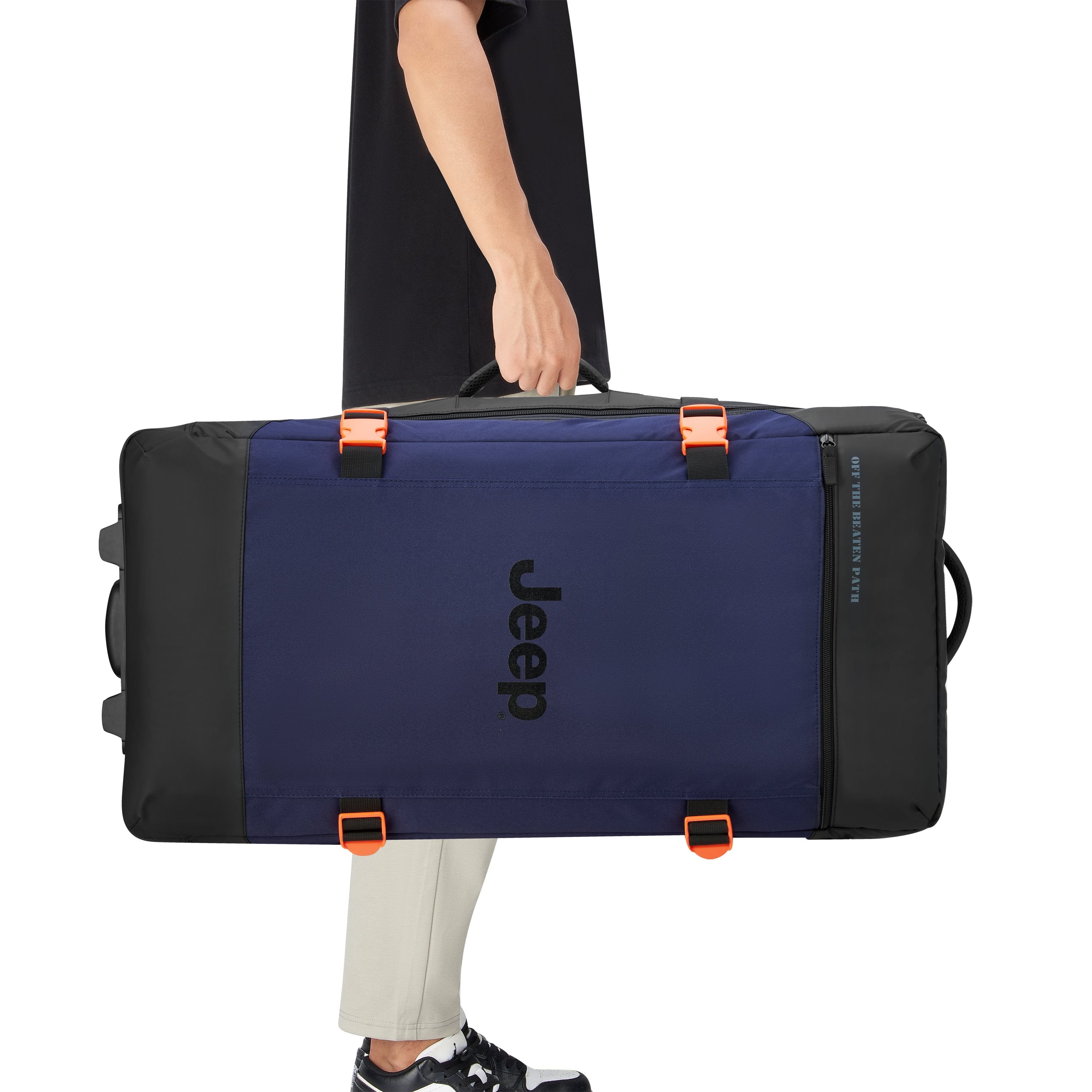 Jeep Softcase Koffer - JS007C - 2 Wielen - 115L - Petcoat Navy Ruimbagage Koffer - Reisartikelen-nl