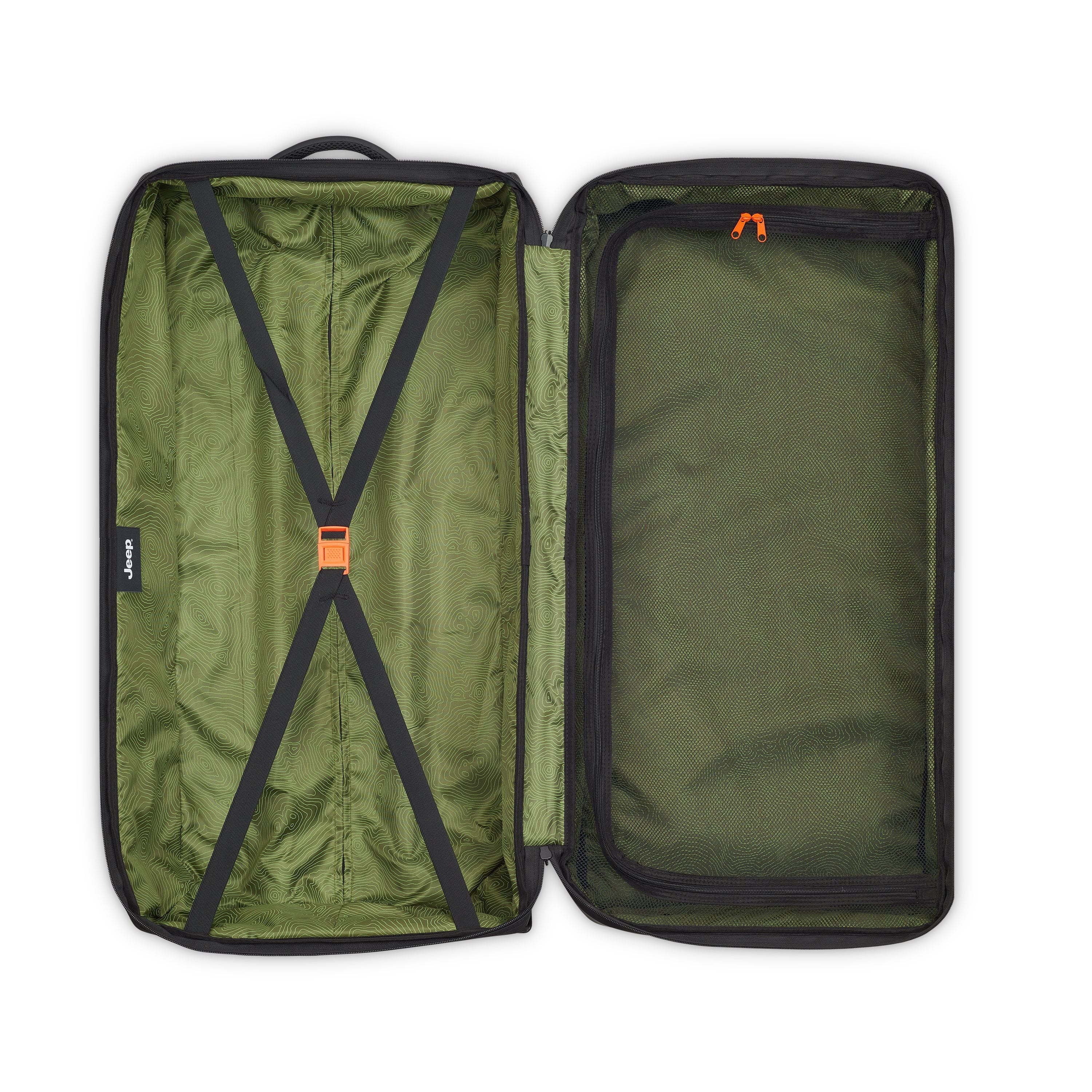 Jeep Softcase Koffer - JS007C - 2 Wielen - 115L - Grey Dizzle Ruimbagage Koffer - Reisartikelen-nl