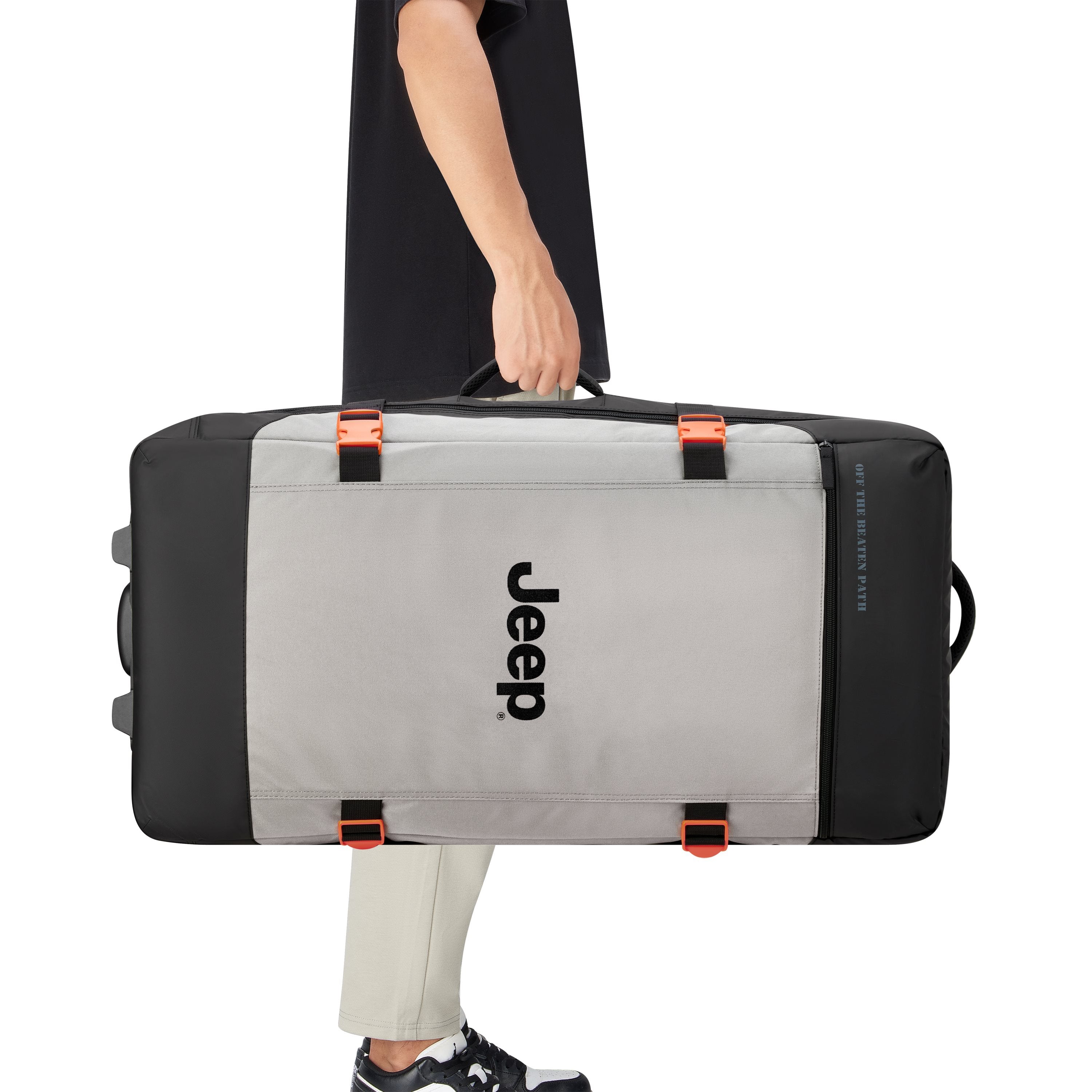 Jeep Softcase Koffer - JS007C - 2 Wielen - 115L - Grey Dizzle Ruimbagage Koffer - Reisartikelen-nl