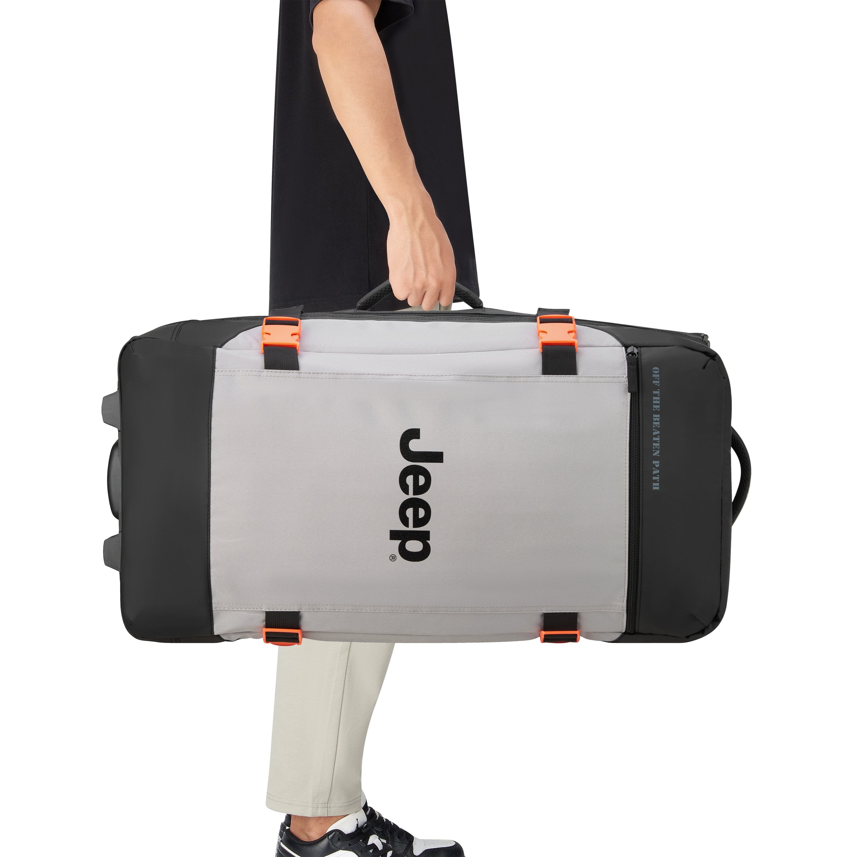 Jeep Softcase Koffer - JS007C - 2 Wielen - 80L - Grey Dizzle Ruimbagage Koffer - Reisartikelen-nl