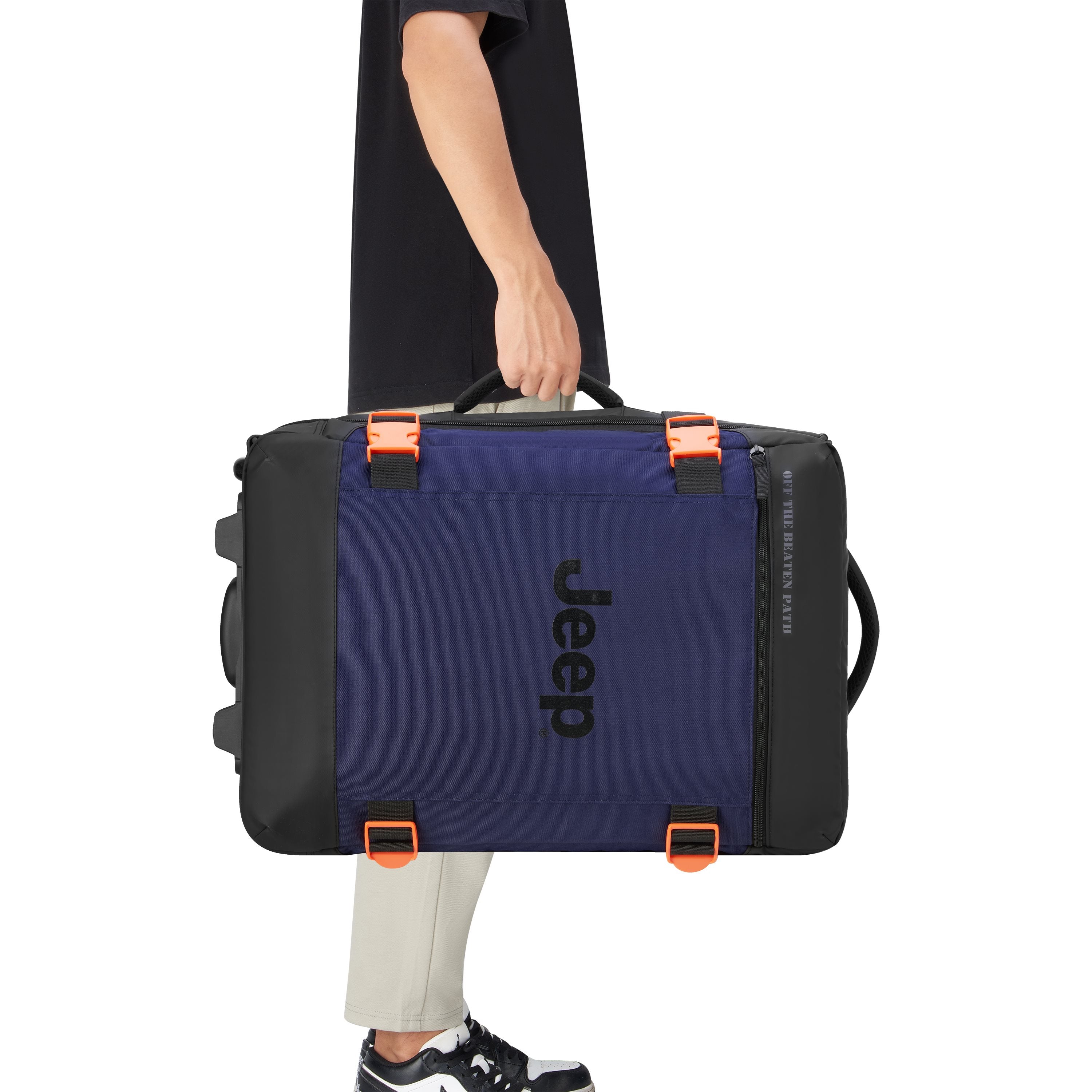 Jeep Softcase Koffer - JS007C - 2 Wielen - 48L - Petcoat Navy Handbagage Koffer - Reisartikelen-nl