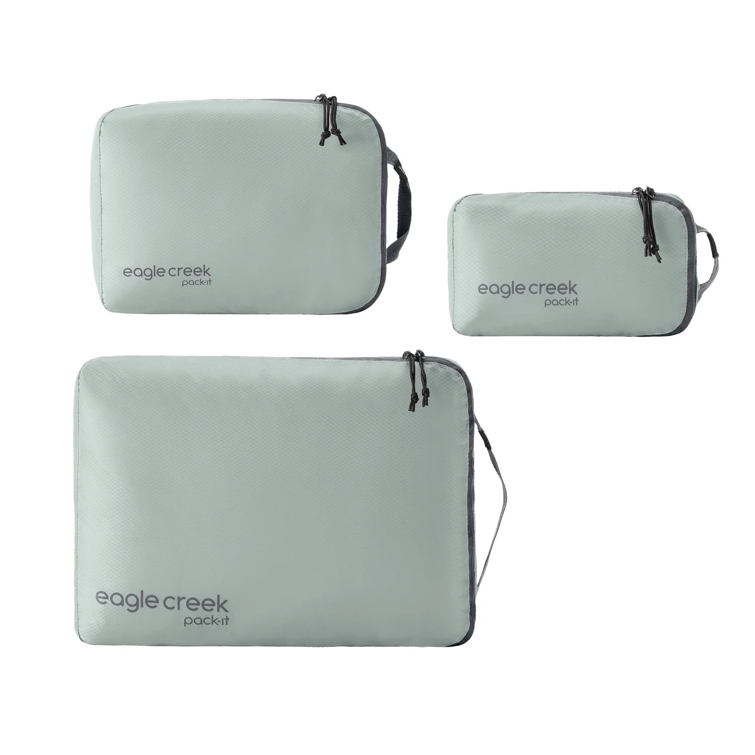 Eagle Creek Pack-It Isolate Cube Set XS/S/M - Storm Grey Bagage Organizer - Reisartikelen-nl