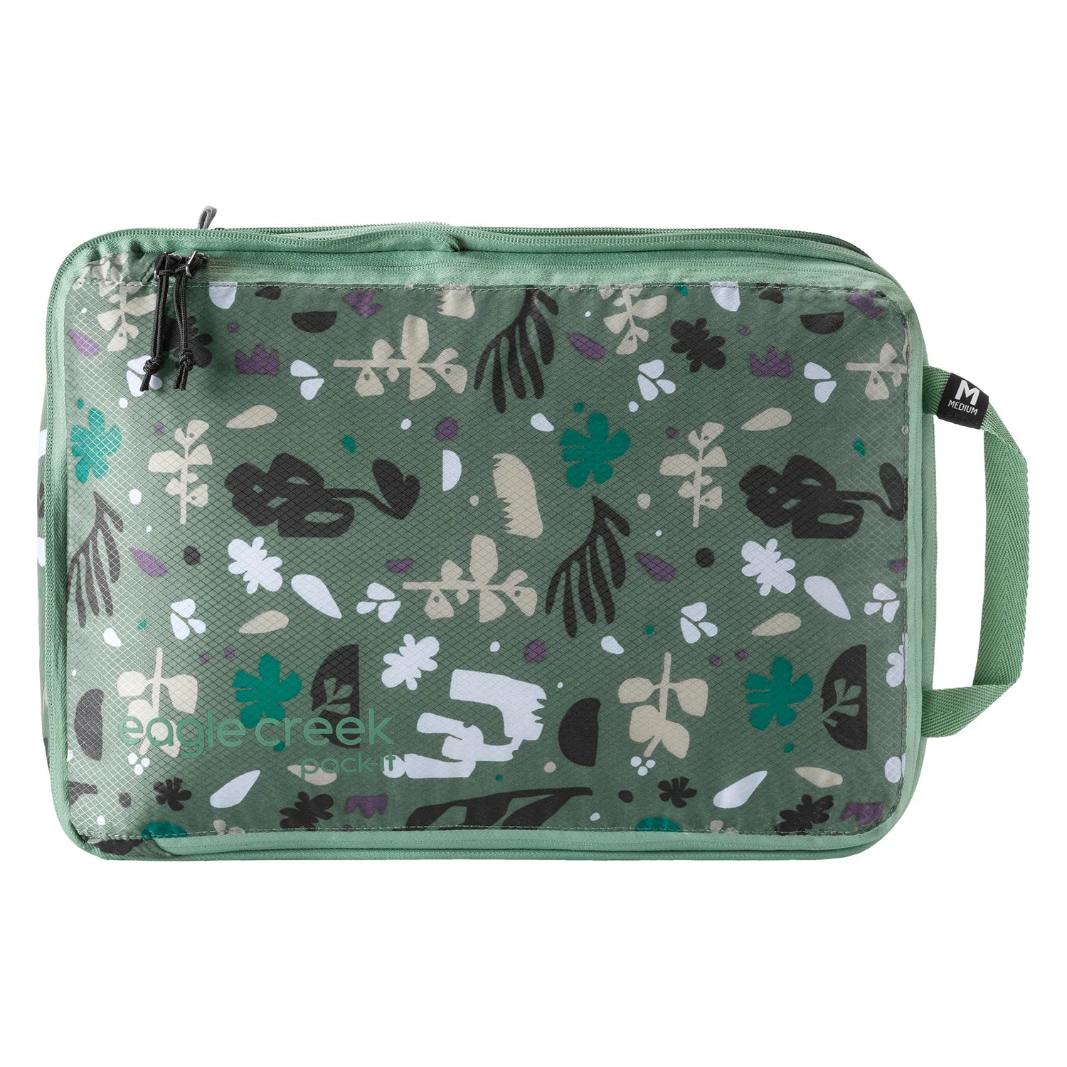 Eagle Creek Pack-It Isolate Compression Cube M - Roots & Shoots Duck Green  - Reisartikelen-nl