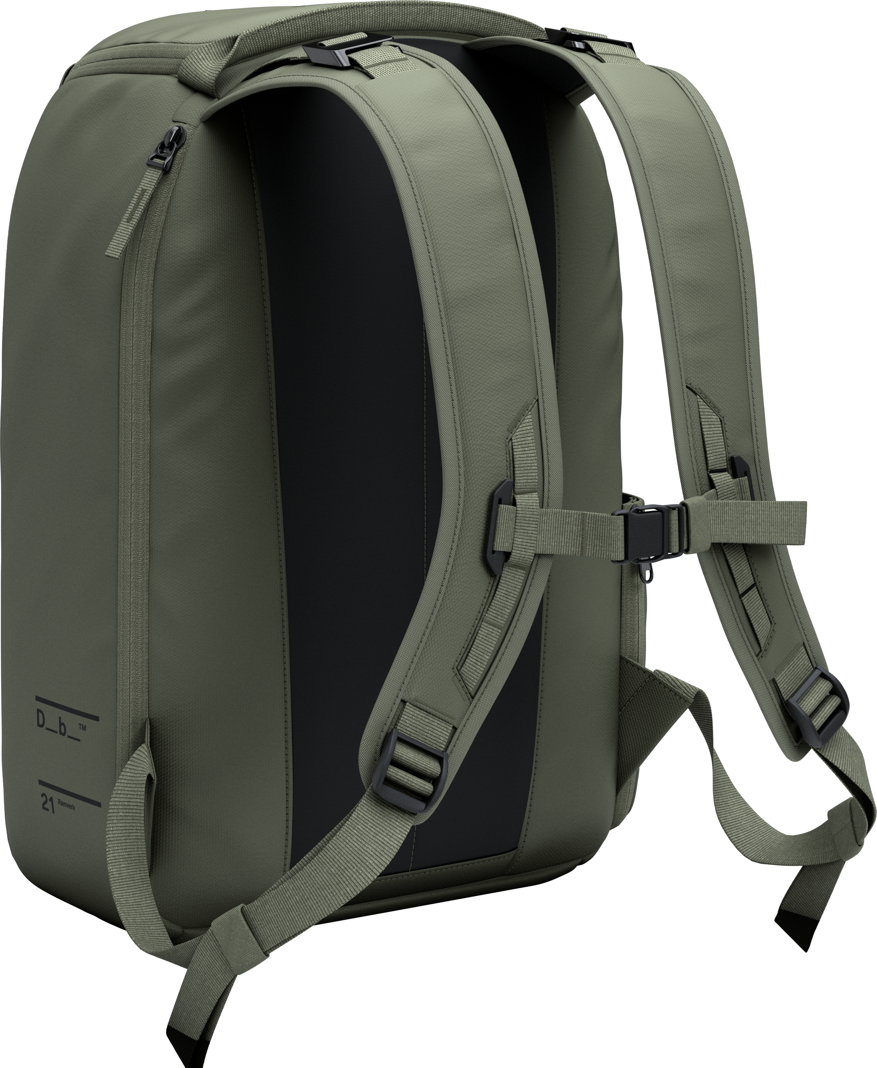 DB Journey Ramverk Backpack - 21L -  Moss Green Rugzak - Reisartikelen-nl