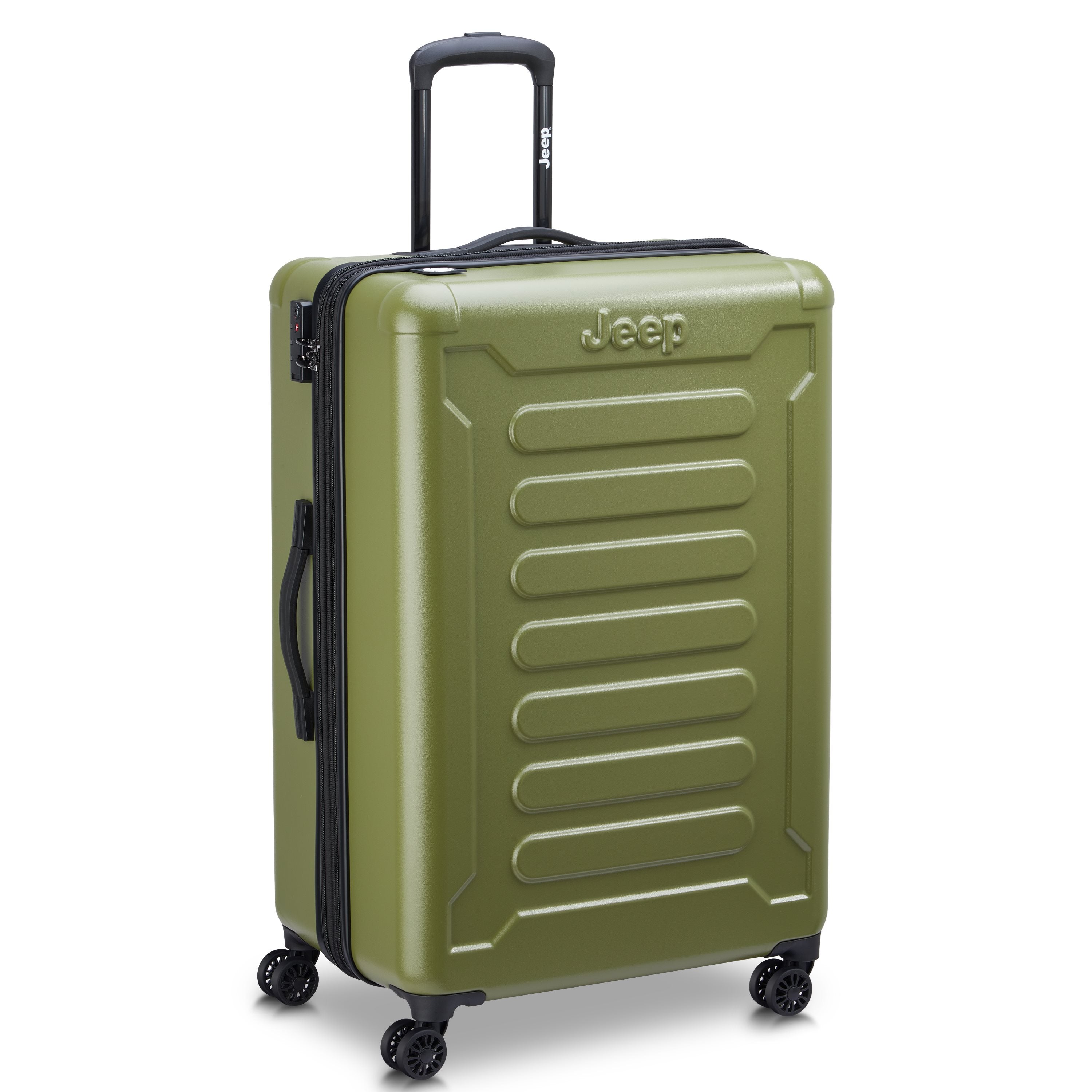 Jeep Hardcase Koffer - JHOO4C - Uitbreidbaar - 130L - Avocado Ruimbagage Koffer - Reisartikelen-nl