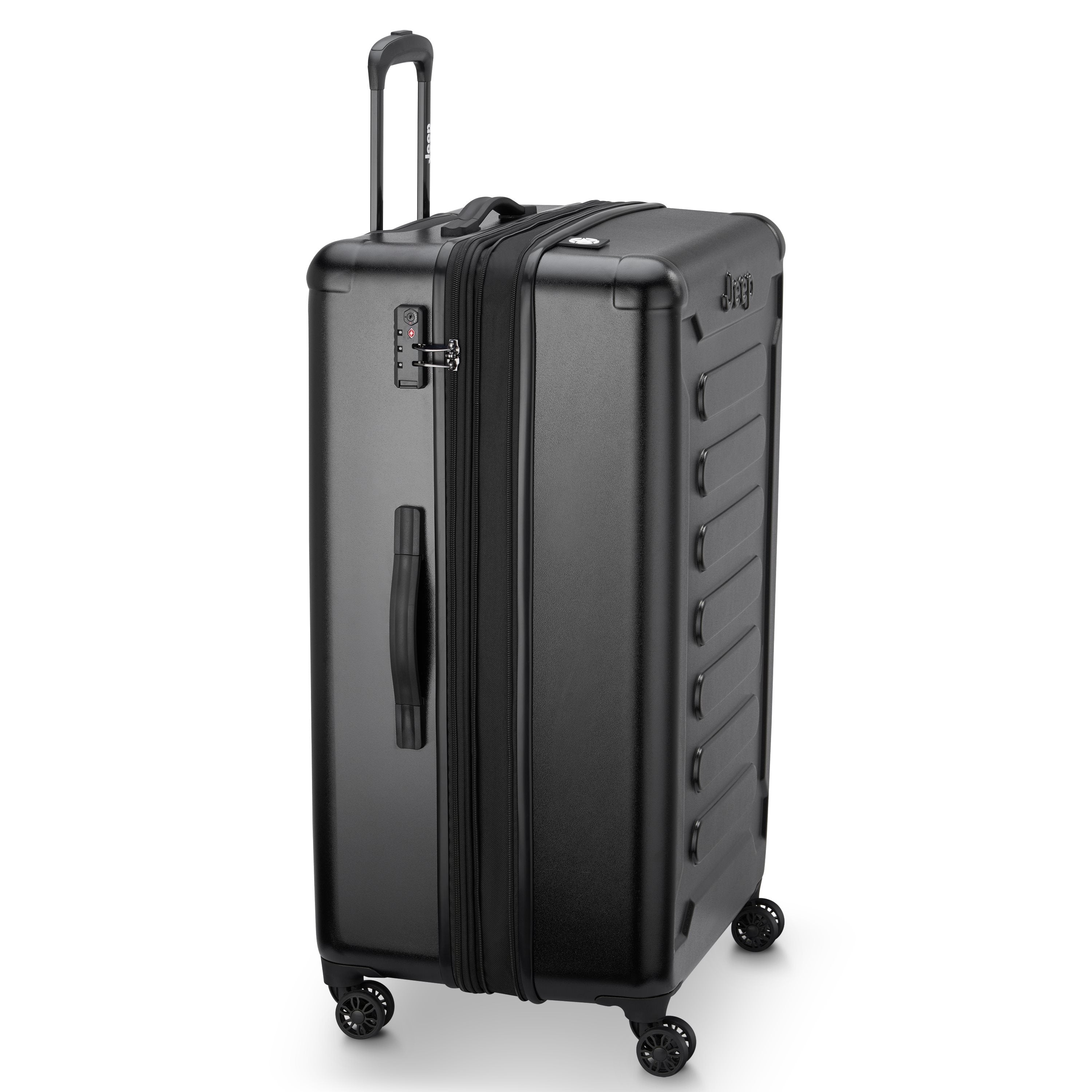 Jeep Hardcase Koffer - JHOO4C - Uitbreidbaar - 144L - Black Ruimbagage Koffer - Reisartikelen-nl