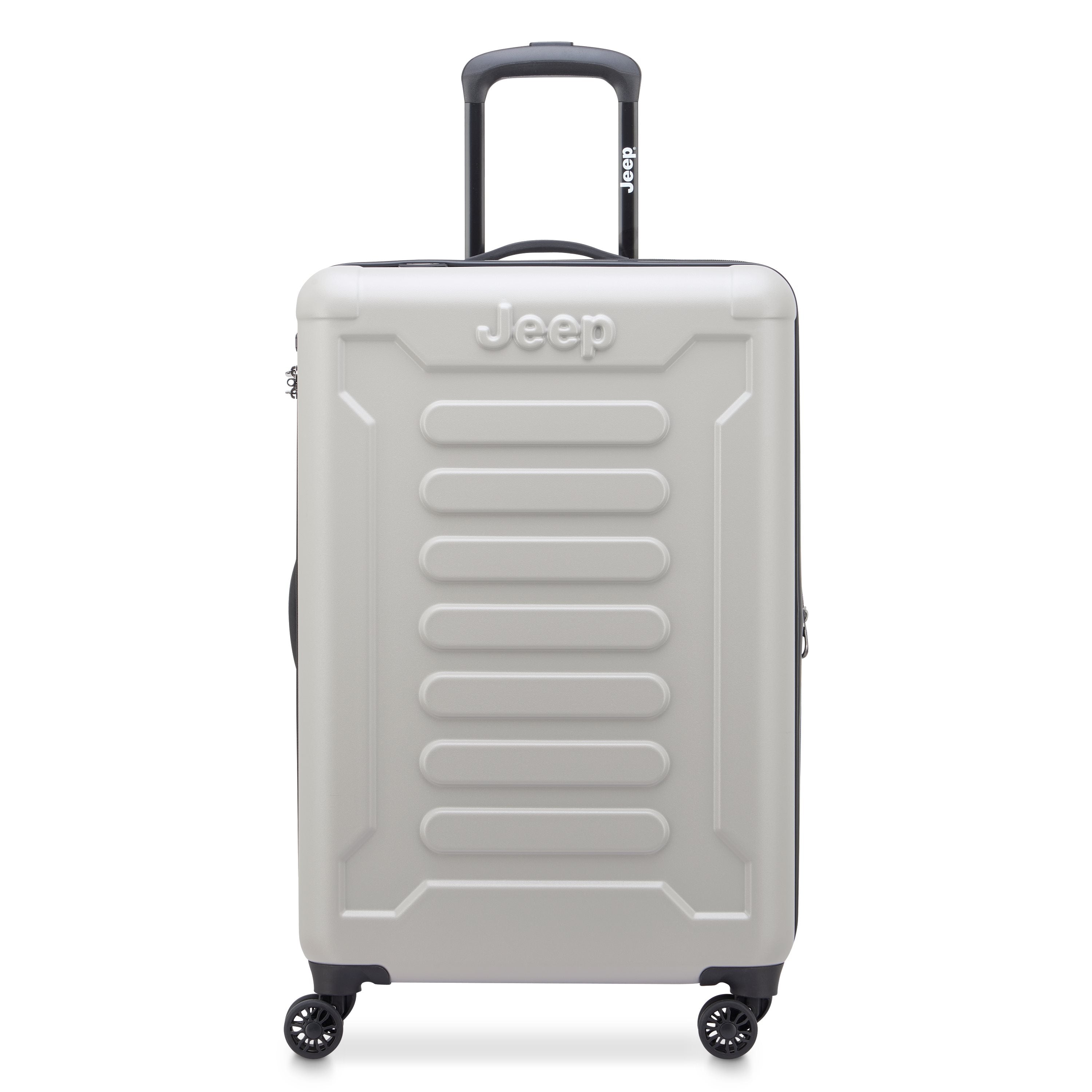 Jeep Hardcase Koffer - JHOO4C - Uitbreidbaar - 93L - Grey Drizzle Ruimbagage Koffer - Reisartikelen-nl