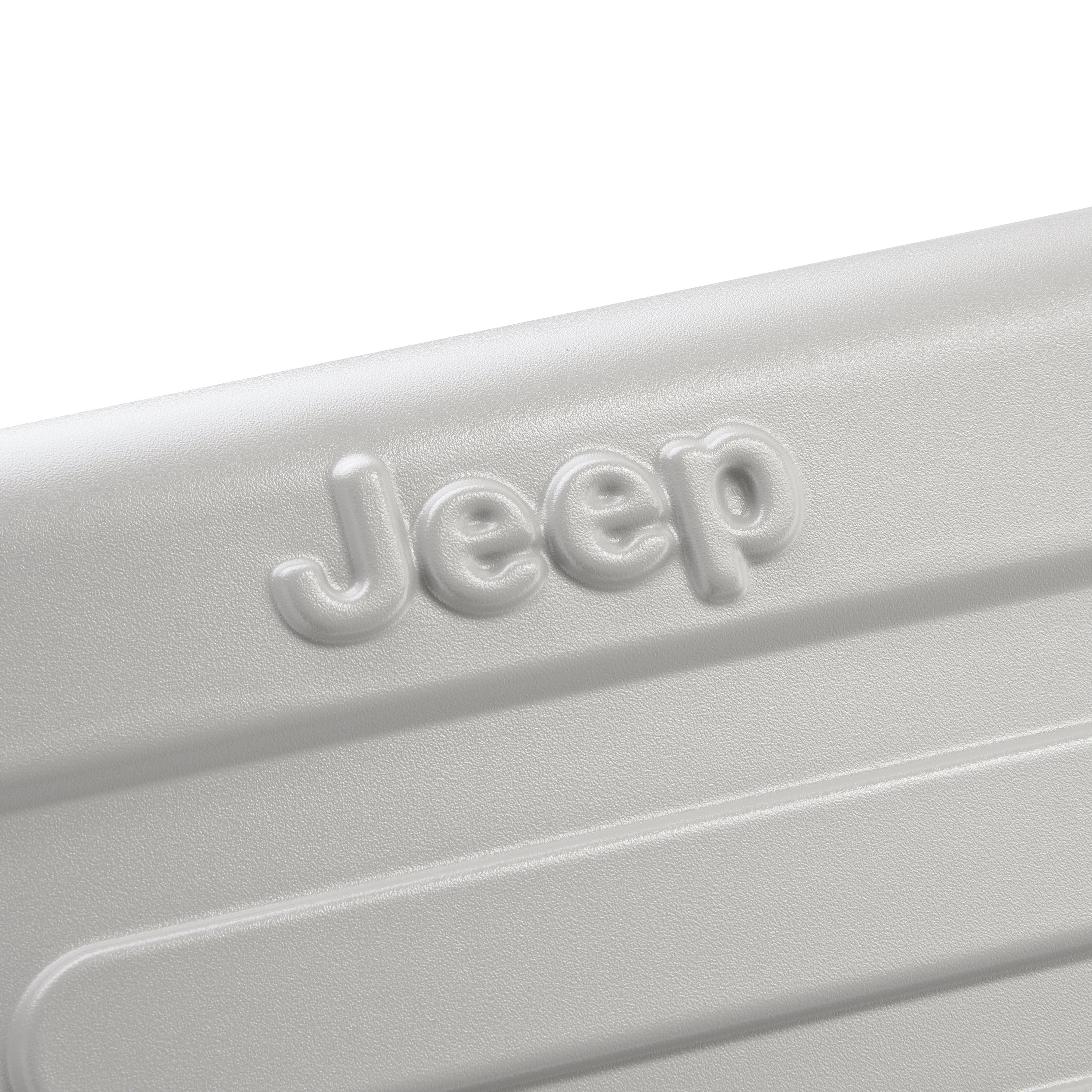 Jeep Hardcase Koffer - JHOO4C - Uitbreidbaar - 144L - Grey Drizzle Ruimbagage Koffer - Reisartikelen-nl