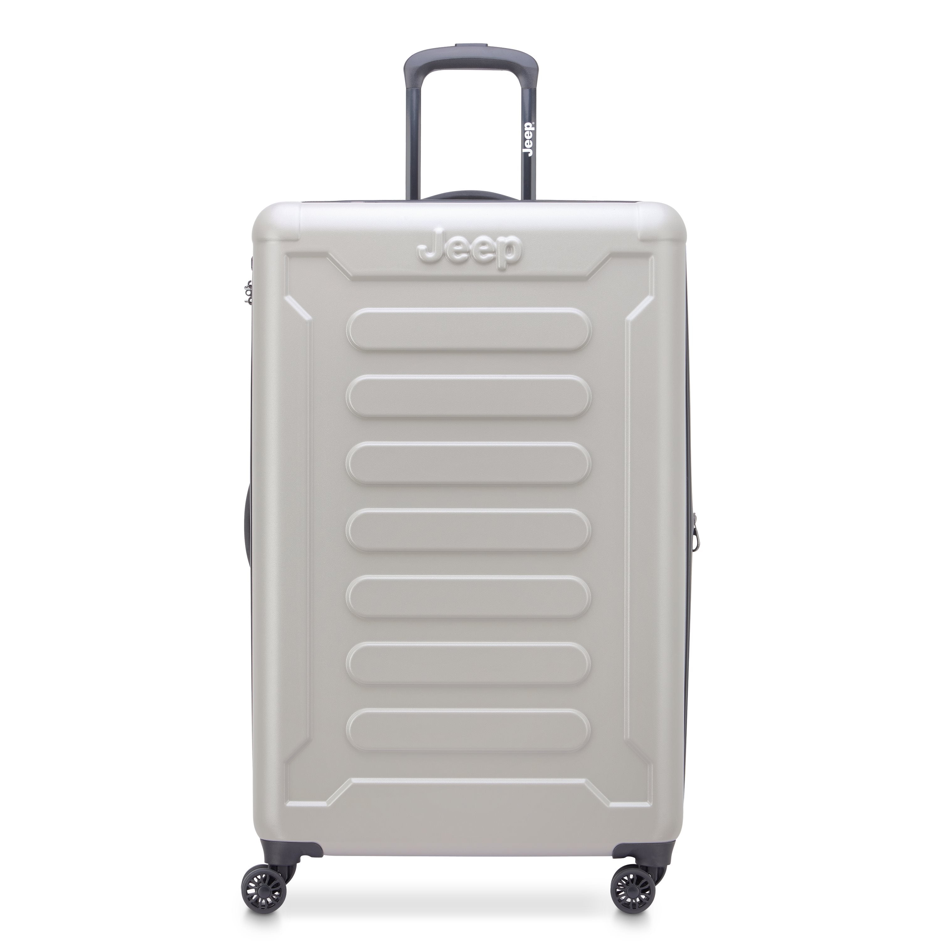 Jeep Hardcase Koffer - JHOO4C - Uitbreidbaar - 144L - Grey Drizzle Ruimbagage Koffer - Reisartikelen-nl