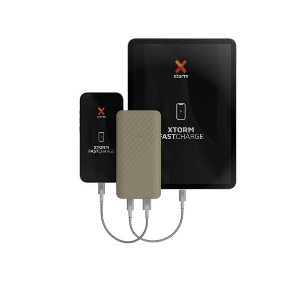 Xtorm Go2 Powerbank - 20.000 mAh -  15W - Clay Powerbank - Reisartikelen-nl