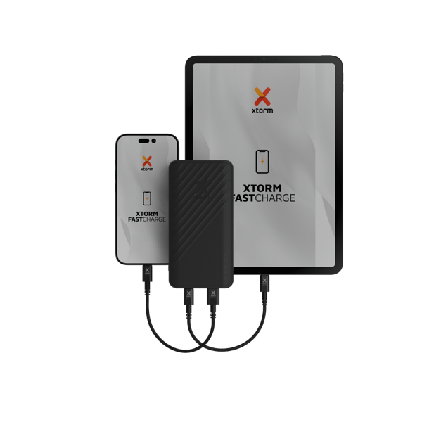 Xtorm Go2 Powerbank - 20.000 mAh -  15W - Charcoal Black Powerbank - Reisartikelen-nl